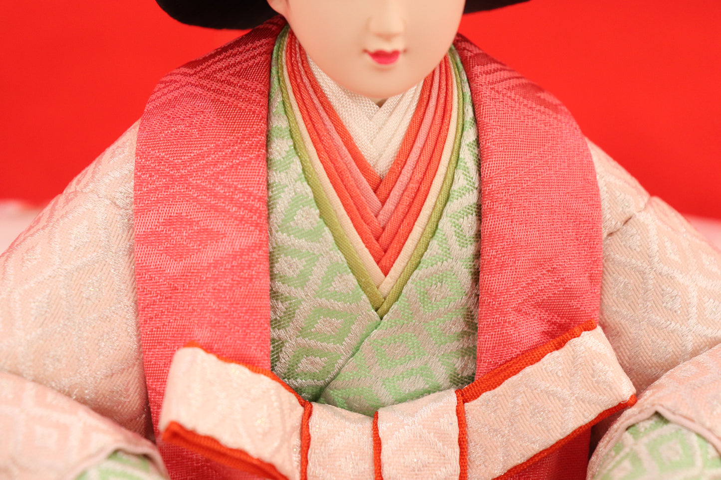 親王飾り雛人形セット (55cm×38cm×26cm)