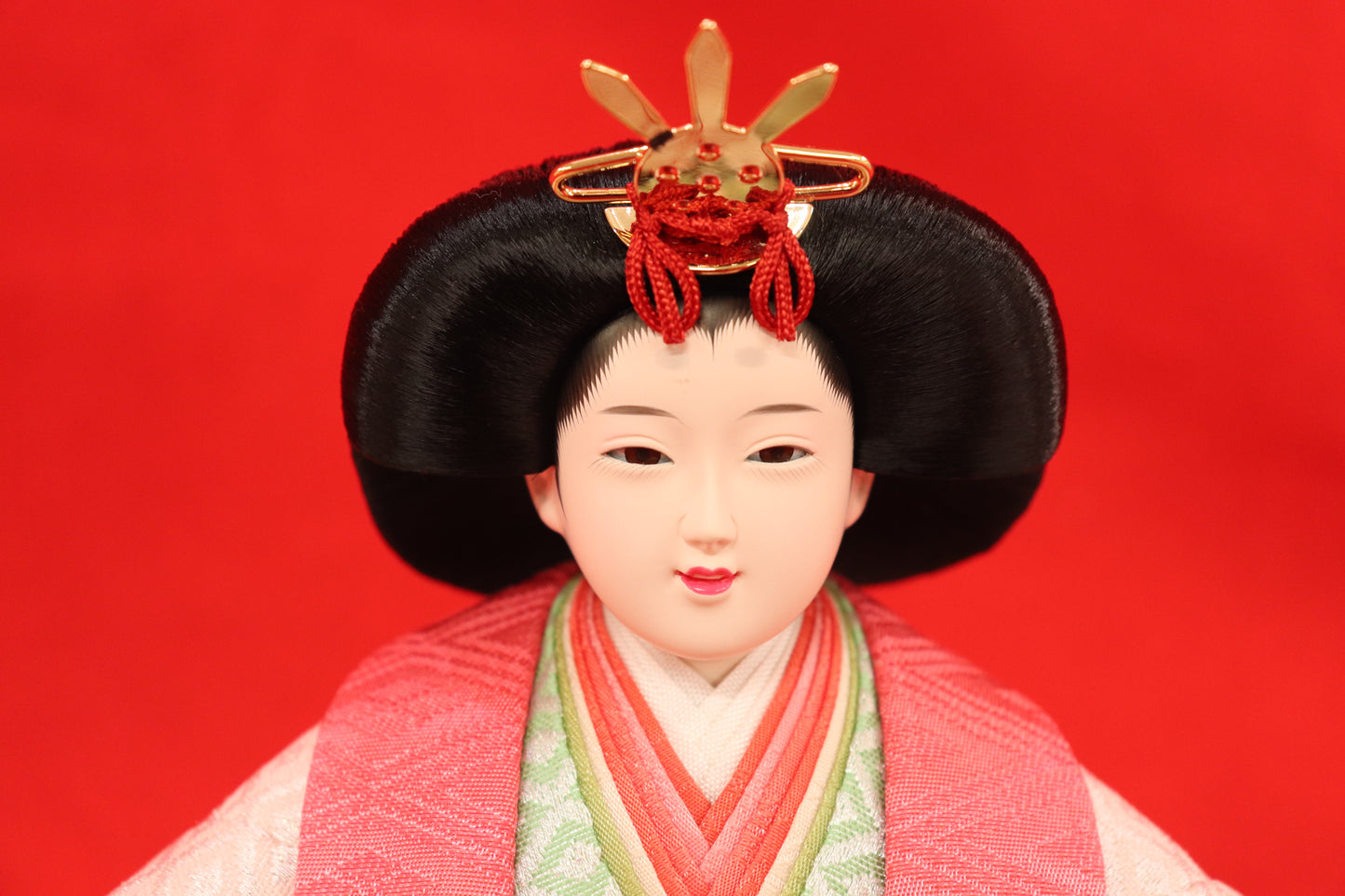 親王飾り雛人形セット (55cm×38cm×26cm)