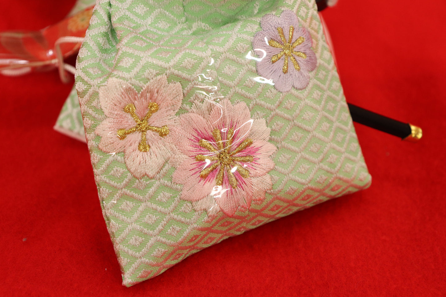 親王飾り雛人形セット (55cm×38cm×26cm)