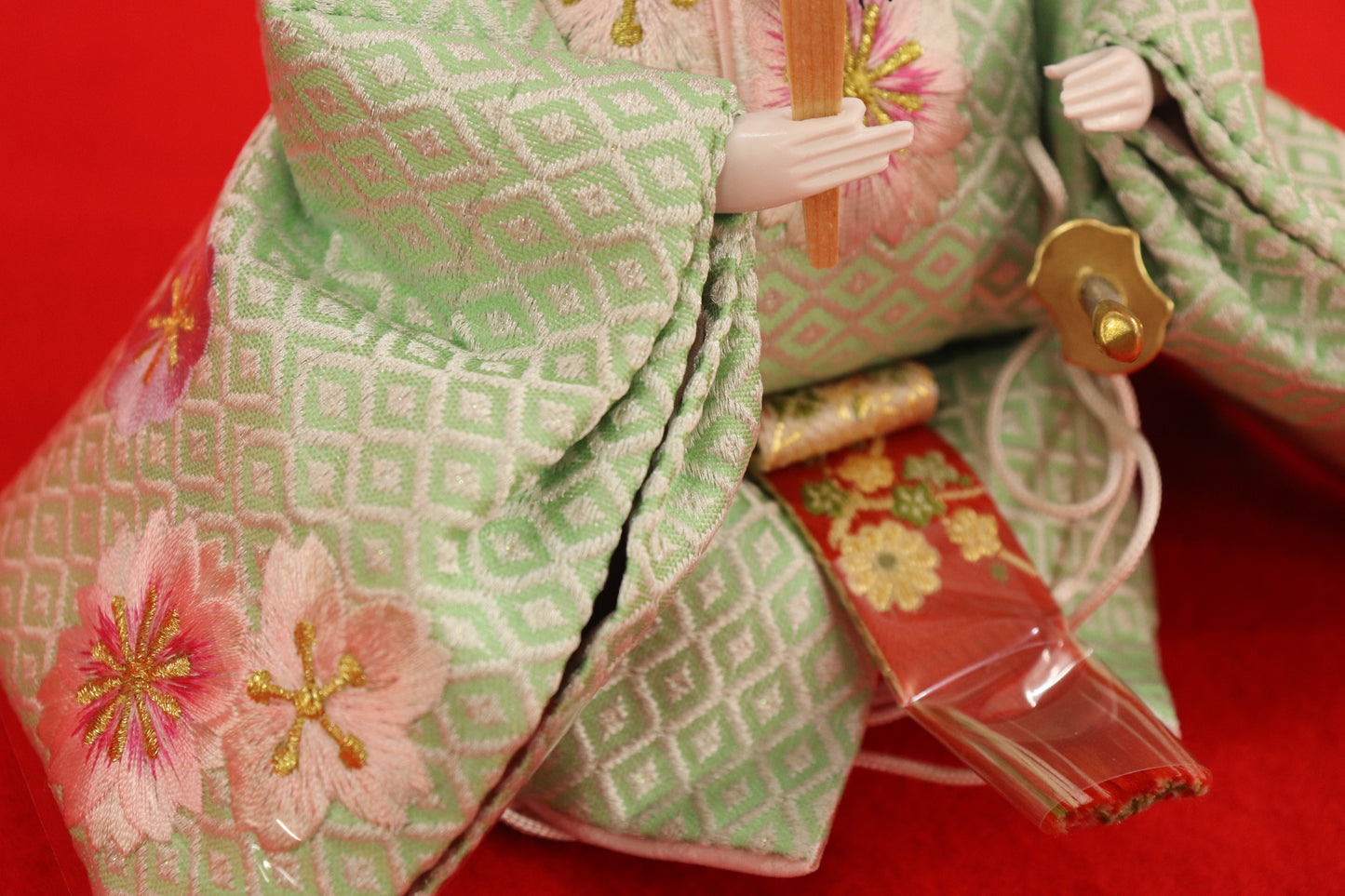 親王飾り雛人形セット (55cm×38cm×26cm)