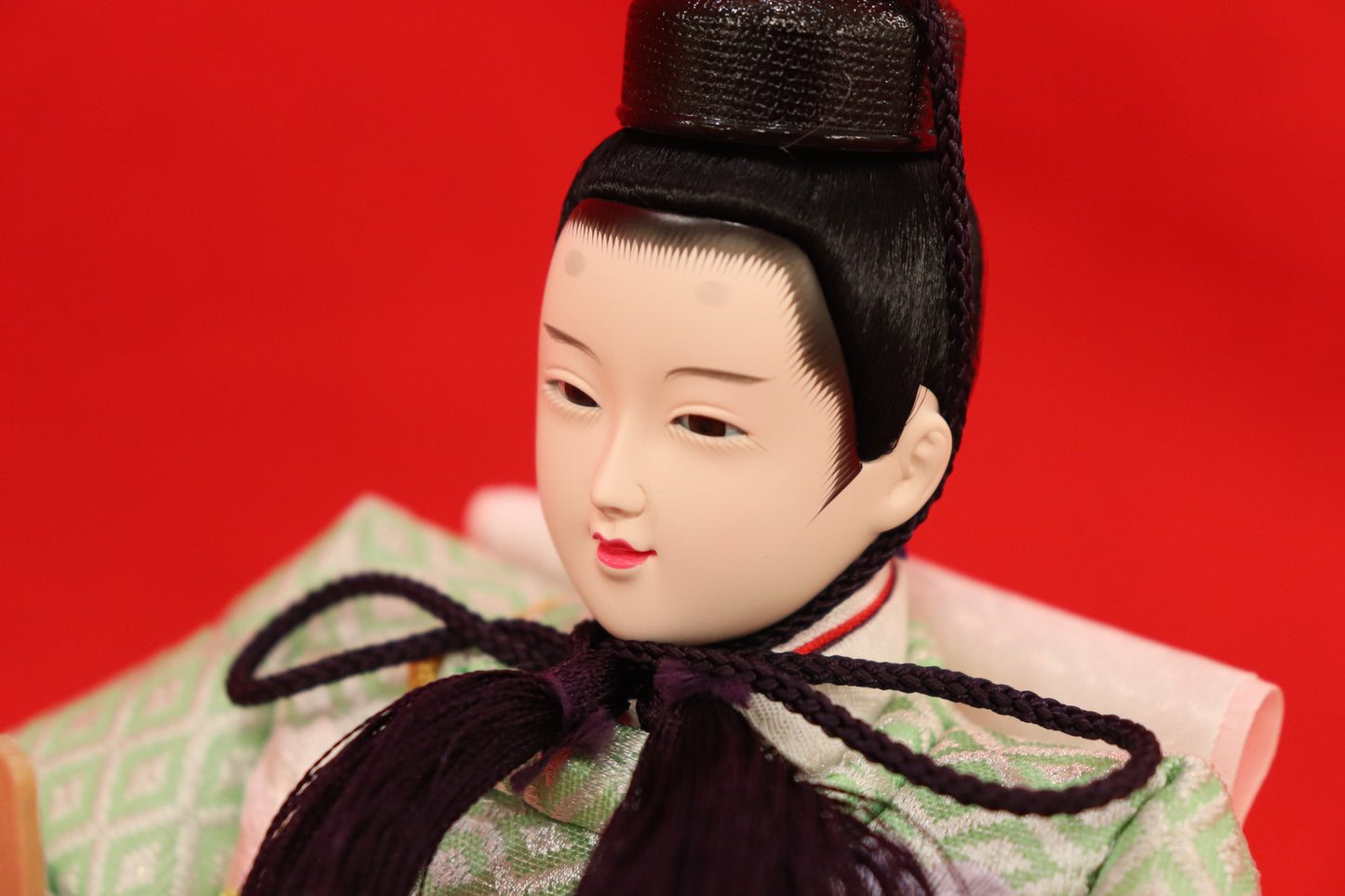 親王飾り雛人形セット (55cm×38cm×26cm)