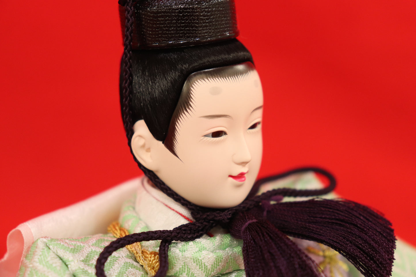 親王飾り雛人形セット (55cm×38cm×26cm)