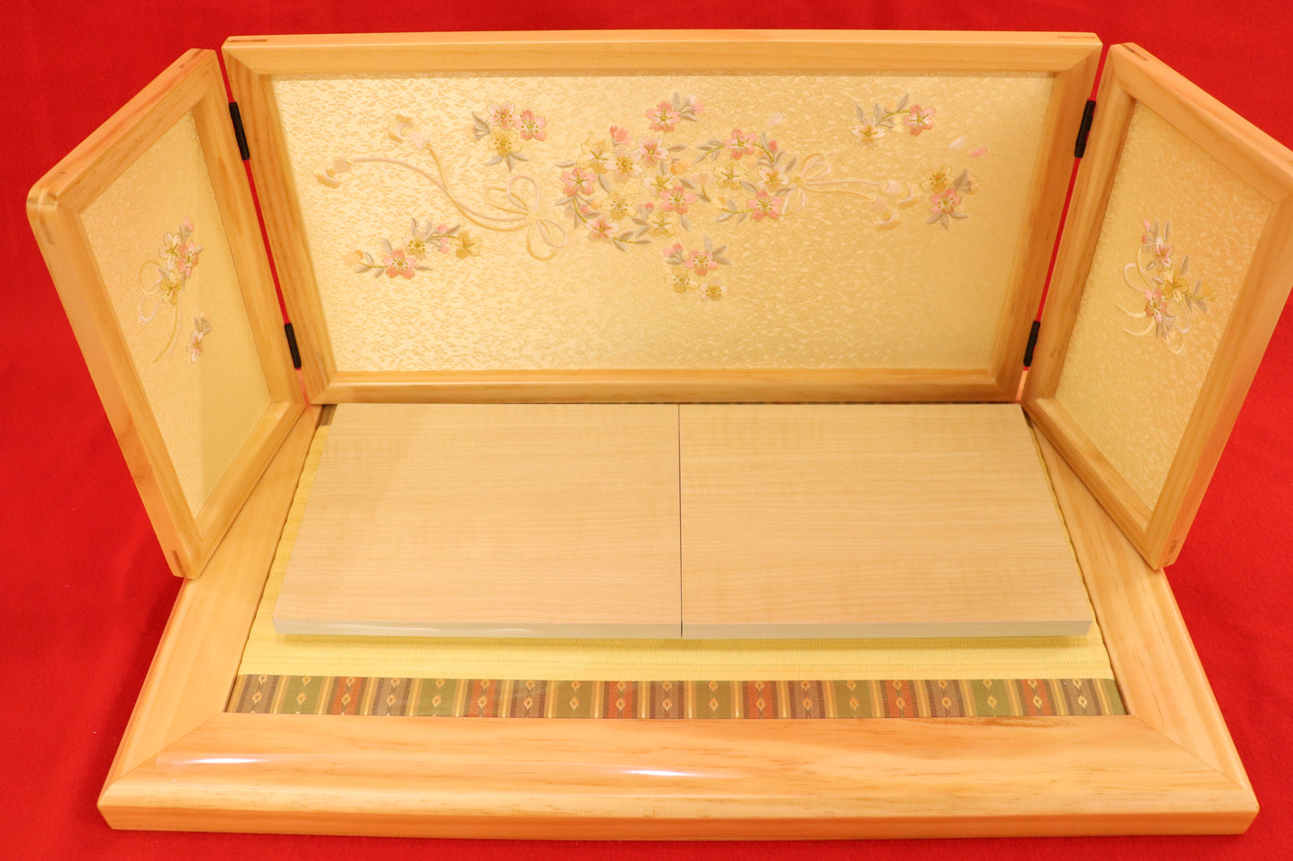 親王飾り雛人形セット (55cm×38cm×26cm)