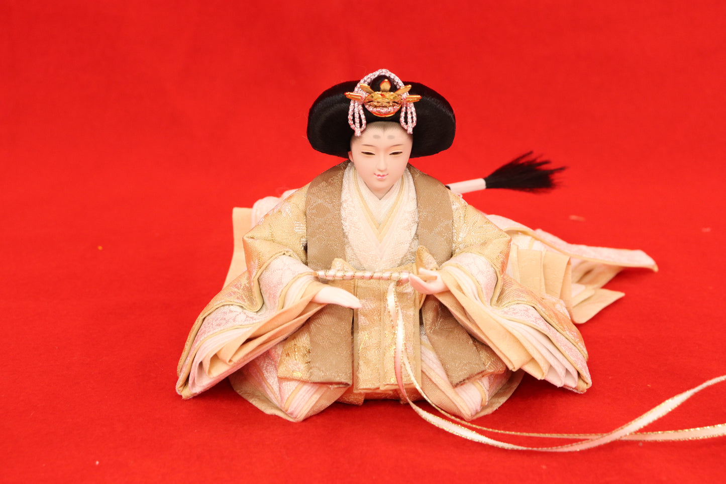 親王飾り雛人形セット (49cm×32cm×28cm)