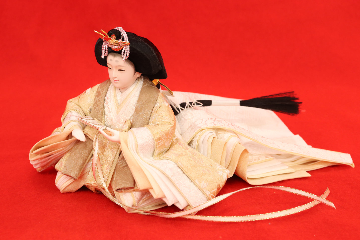 親王飾り雛人形セット (49cm×32cm×28cm)