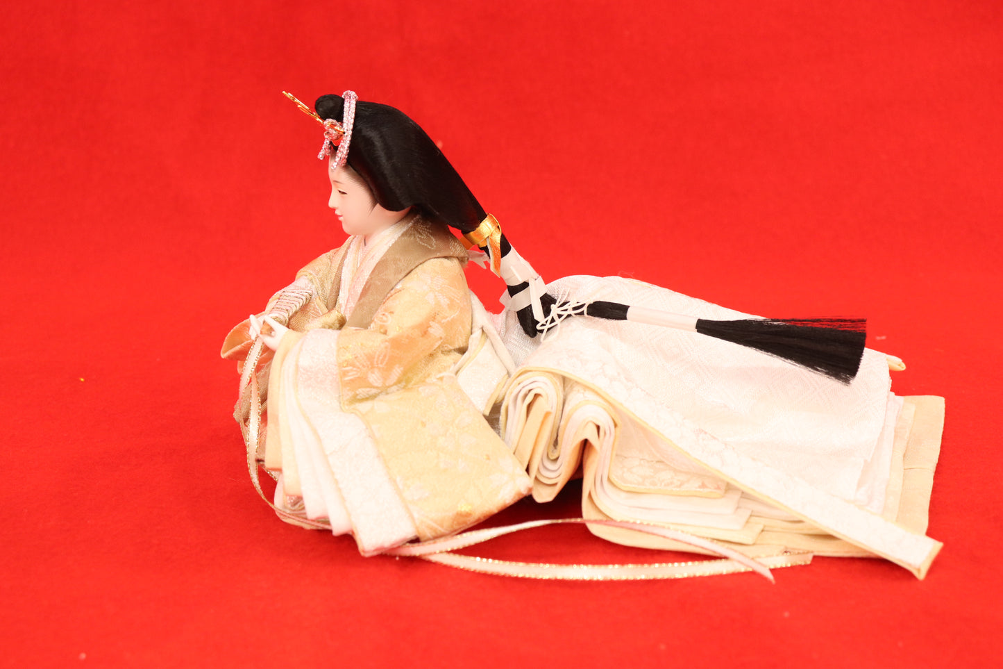 親王飾り雛人形セット (49cm×32cm×28cm)