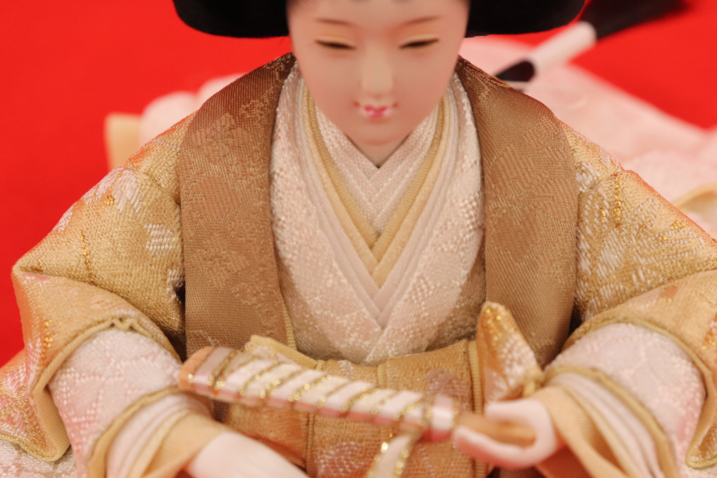 親王飾り雛人形セット (49cm×32cm×28cm)