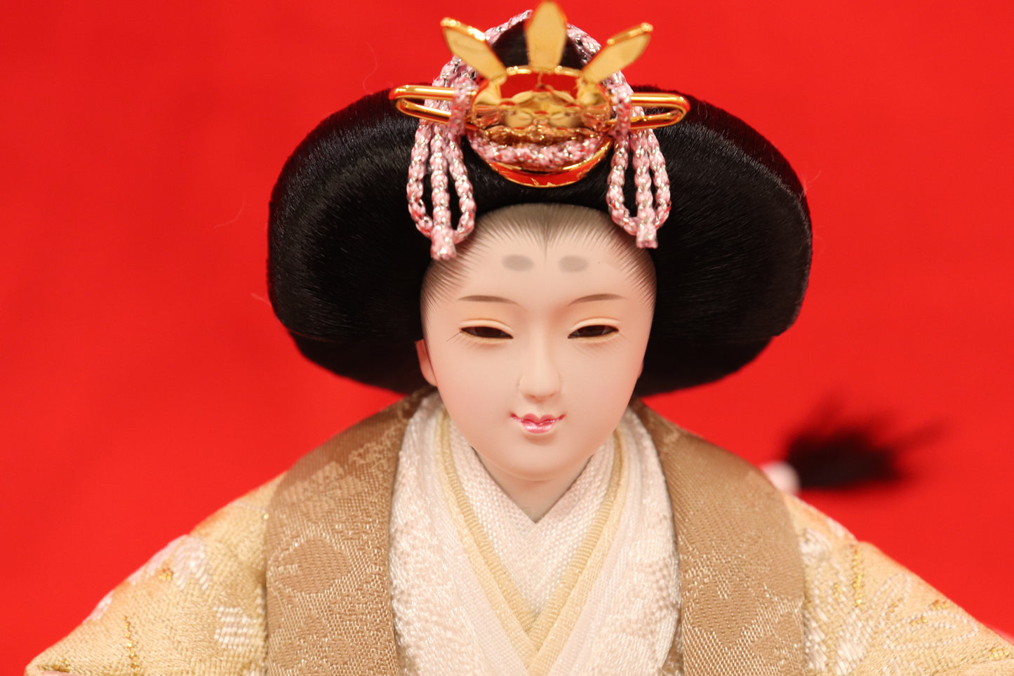 親王飾り雛人形セット (49cm×32cm×28cm)