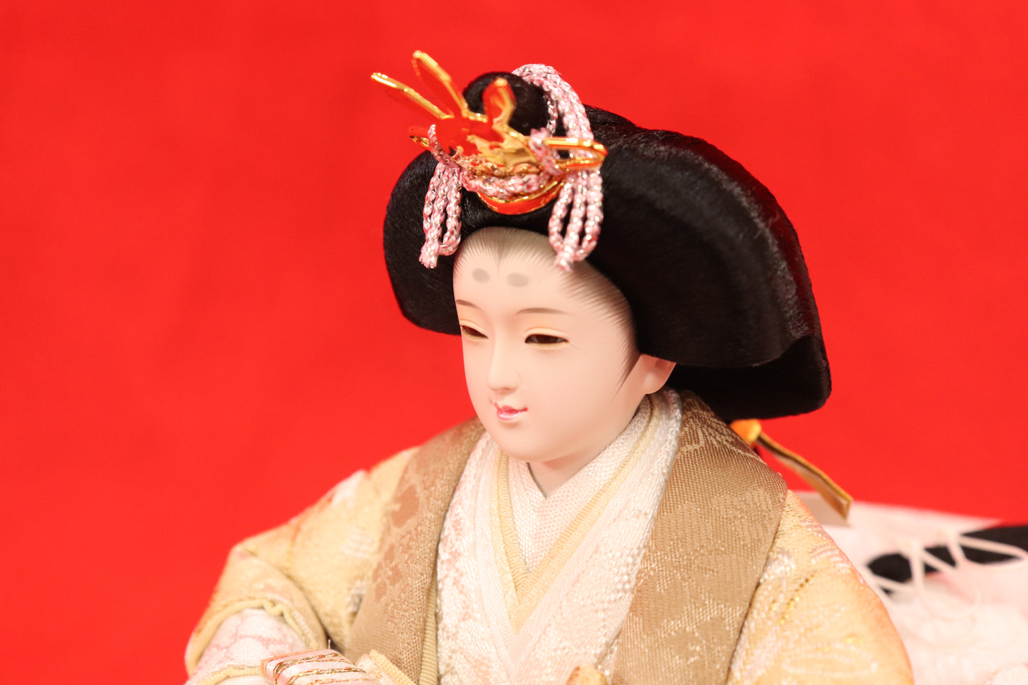 親王飾り雛人形セット (49cm×32cm×28cm)