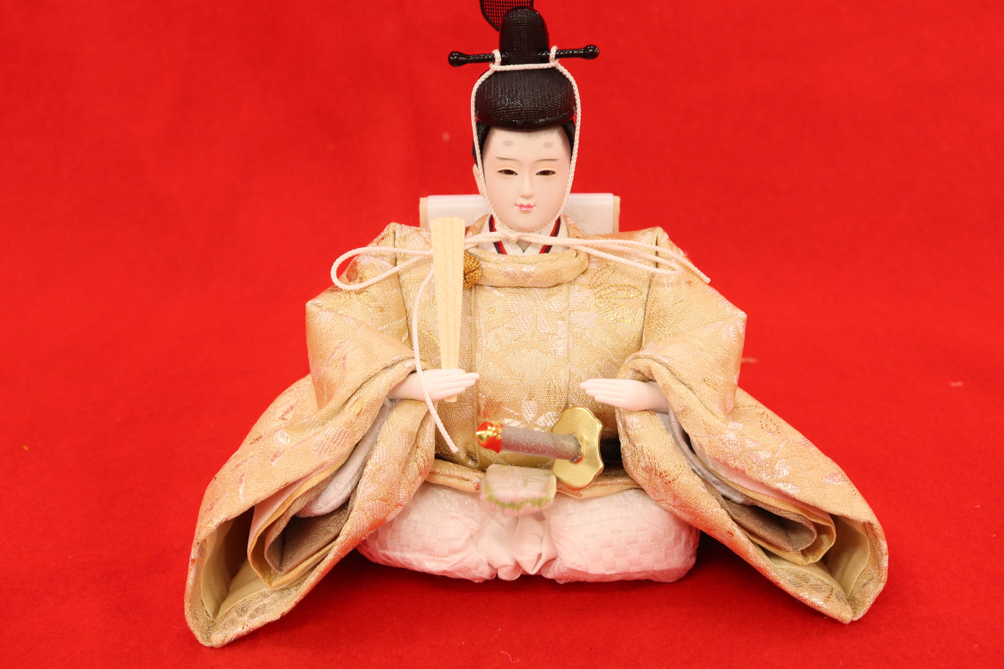 親王飾り雛人形セット (49cm×32cm×28cm)