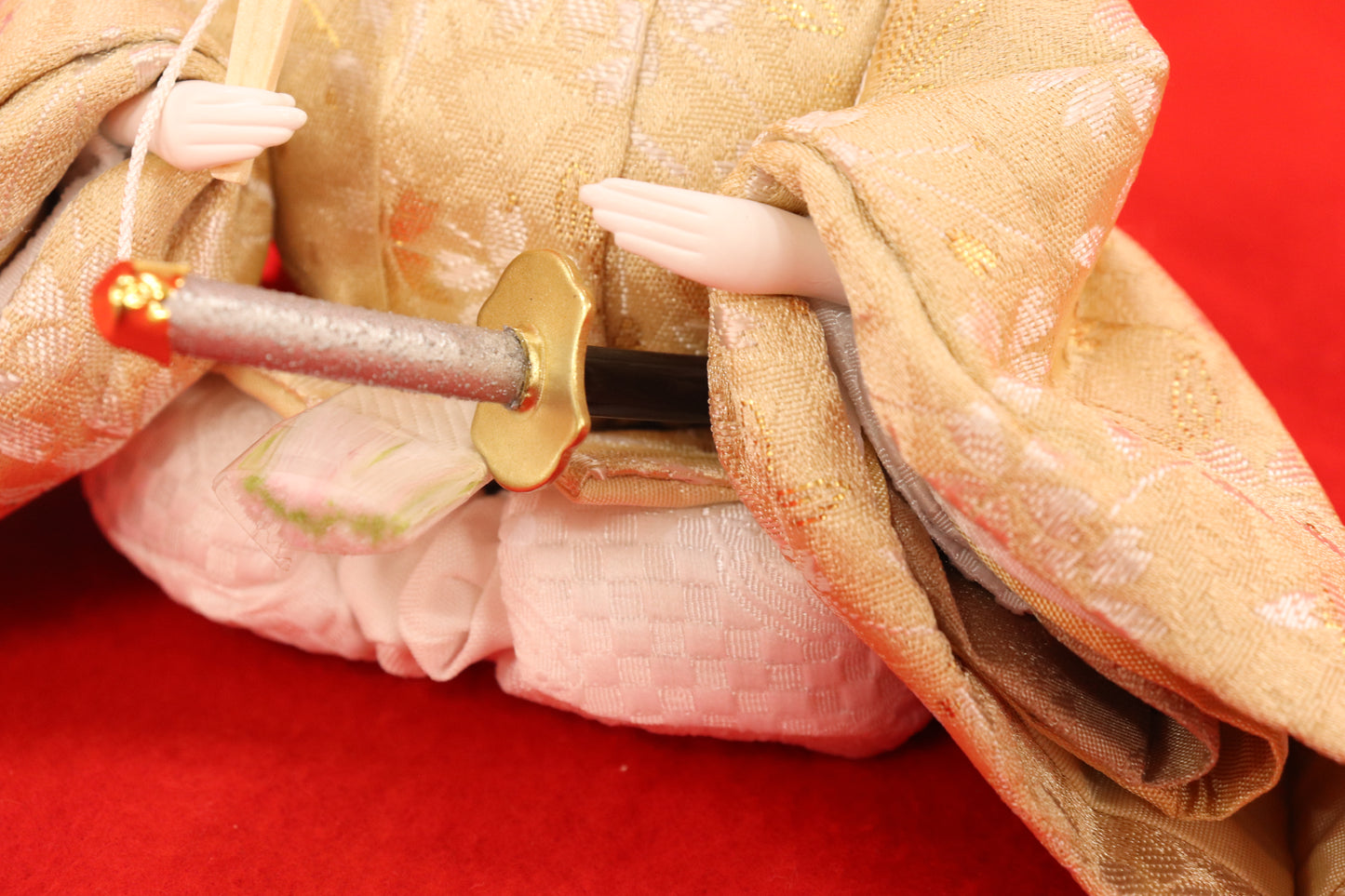 親王飾り雛人形セット (49cm×32cm×28cm)