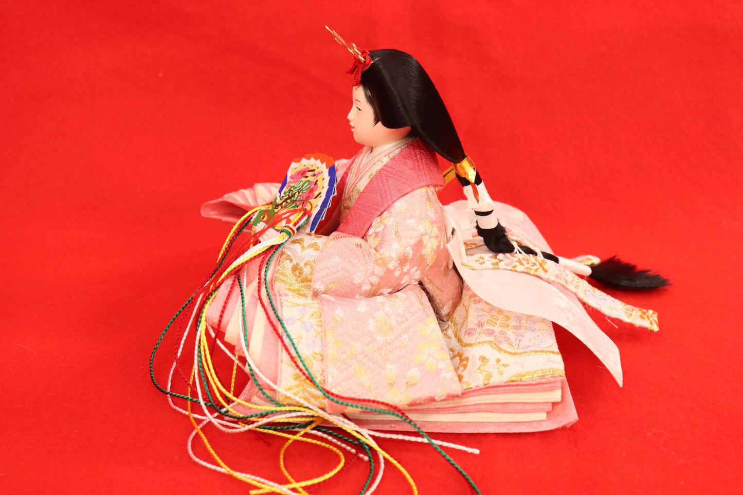 収納五人飾り雛人形セット(60cm×53cm×63cm)