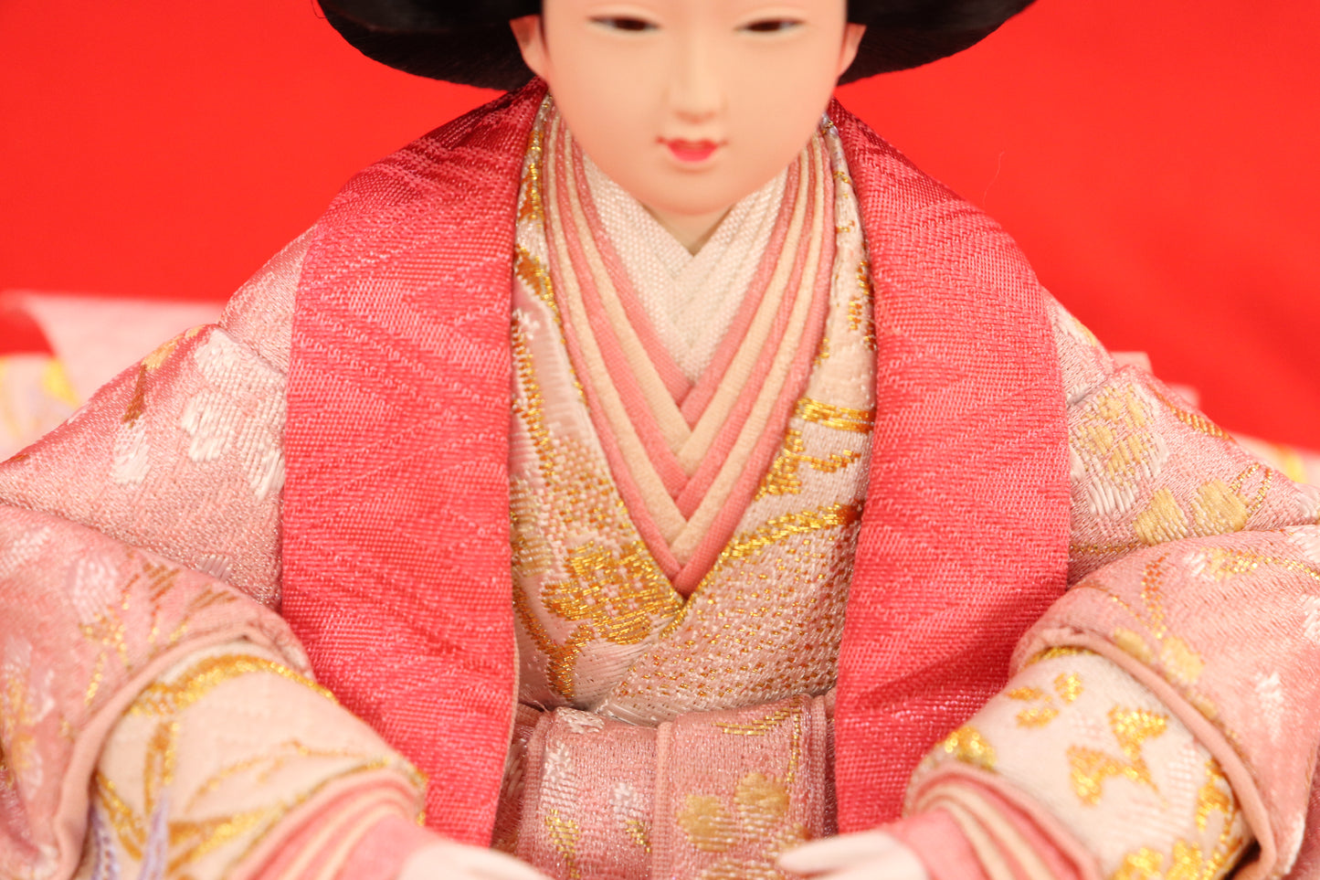 収納五人飾り雛人形セット(60cm×53cm×63cm)