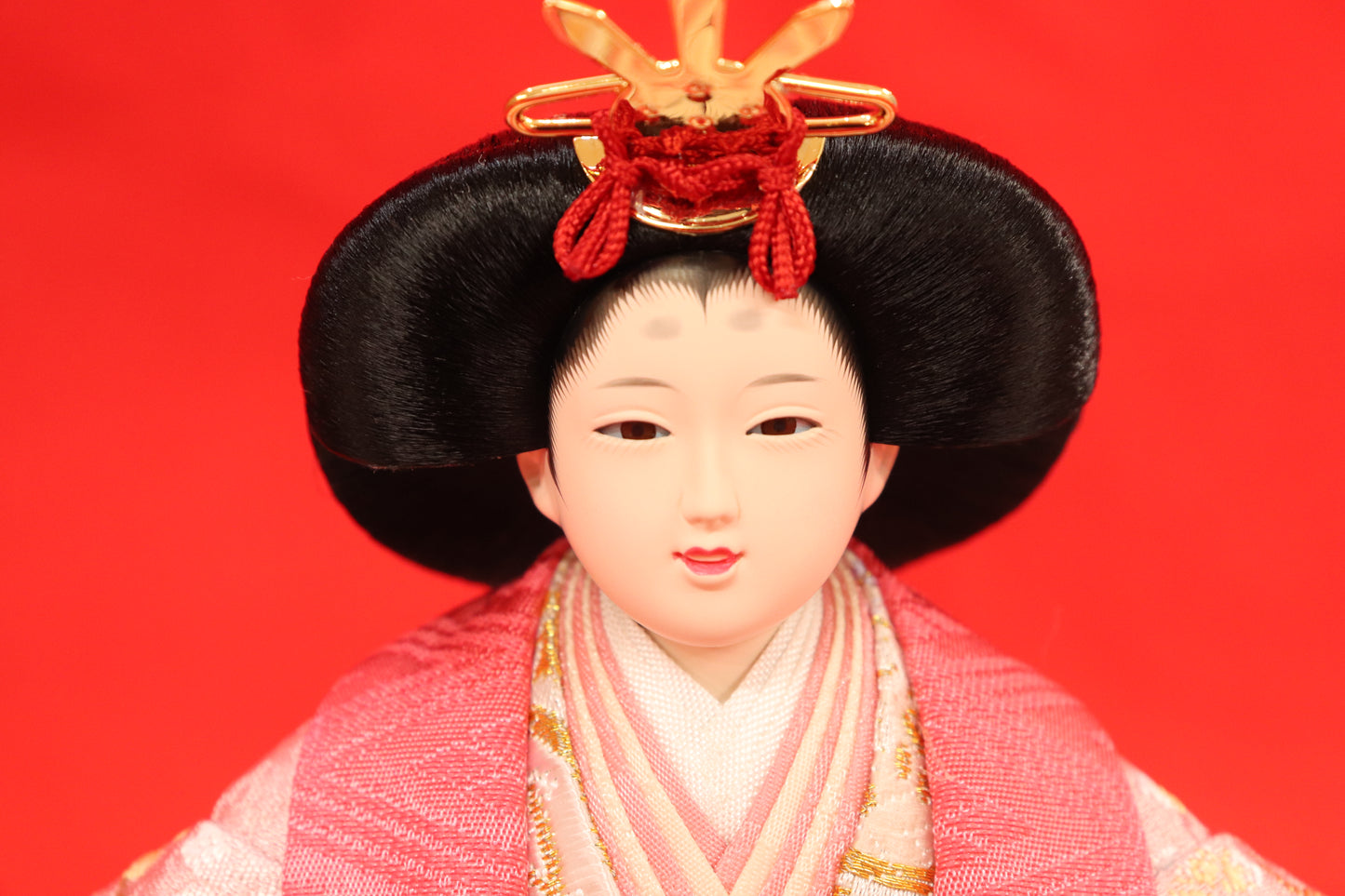 収納五人飾り雛人形セット(60cm×53cm×63cm)