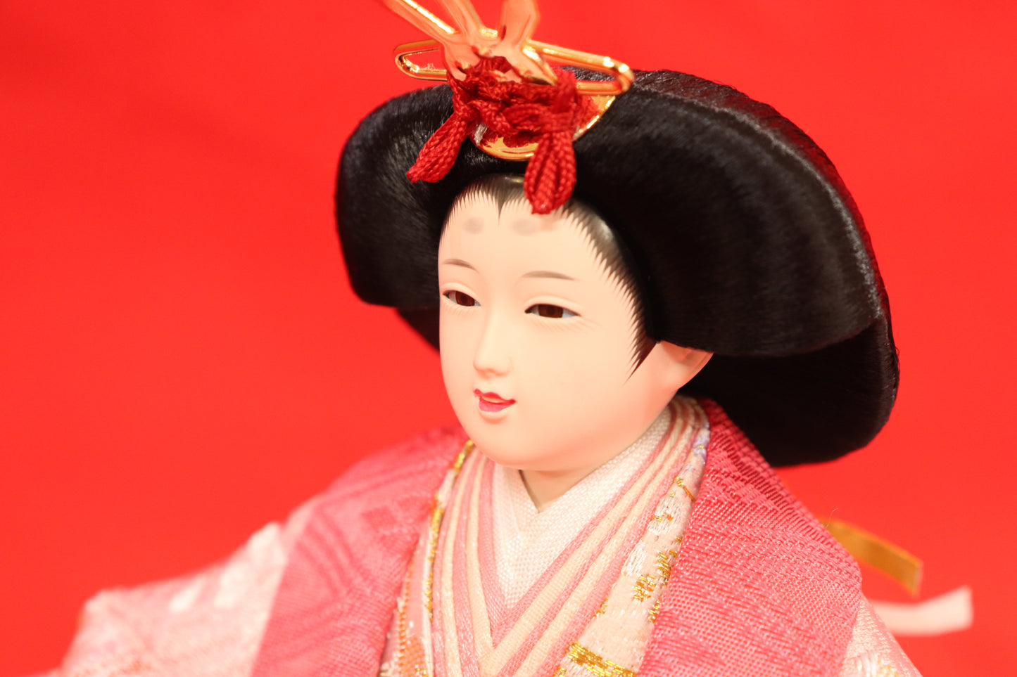 収納五人飾り雛人形セット(60cm×53cm×63cm)