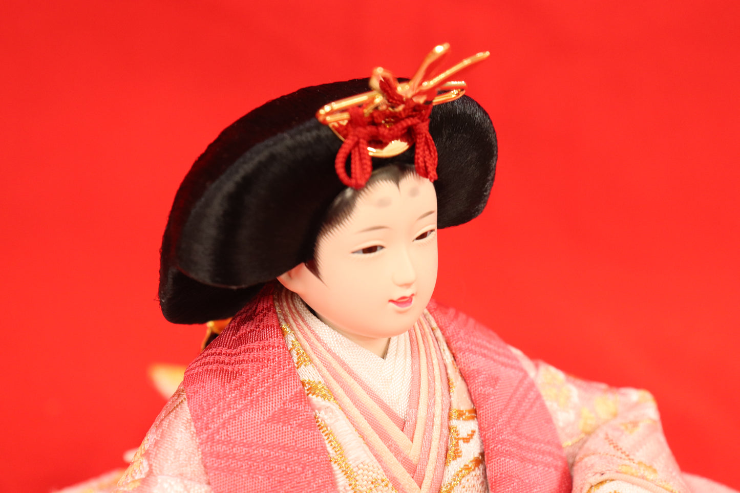 収納五人飾り雛人形セット(60cm×53cm×63cm)