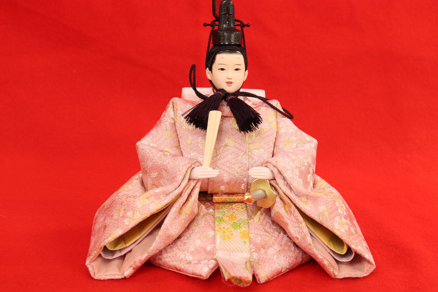 収納五人飾り雛人形セット(60cm×53cm×63cm)