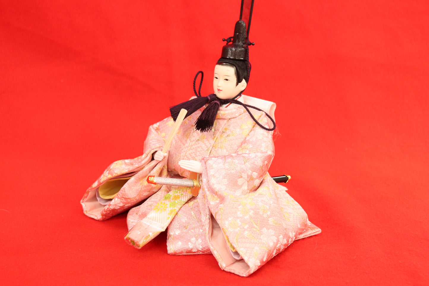 収納五人飾り雛人形セット(60cm×53cm×63cm)