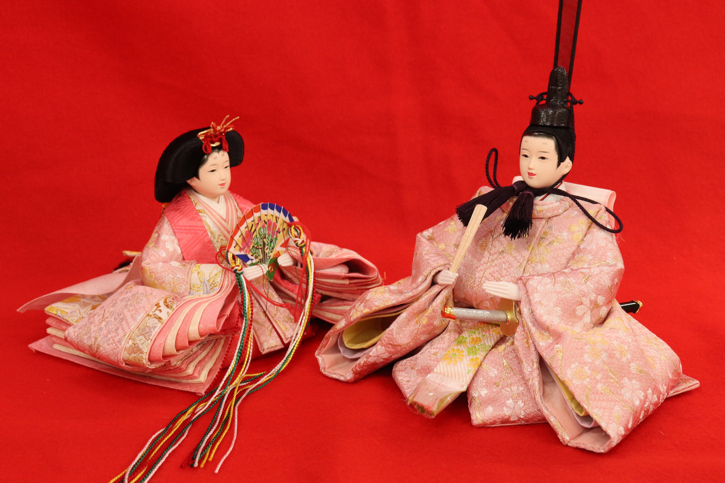 収納五人飾り雛人形セット(60cm×53cm×63cm)