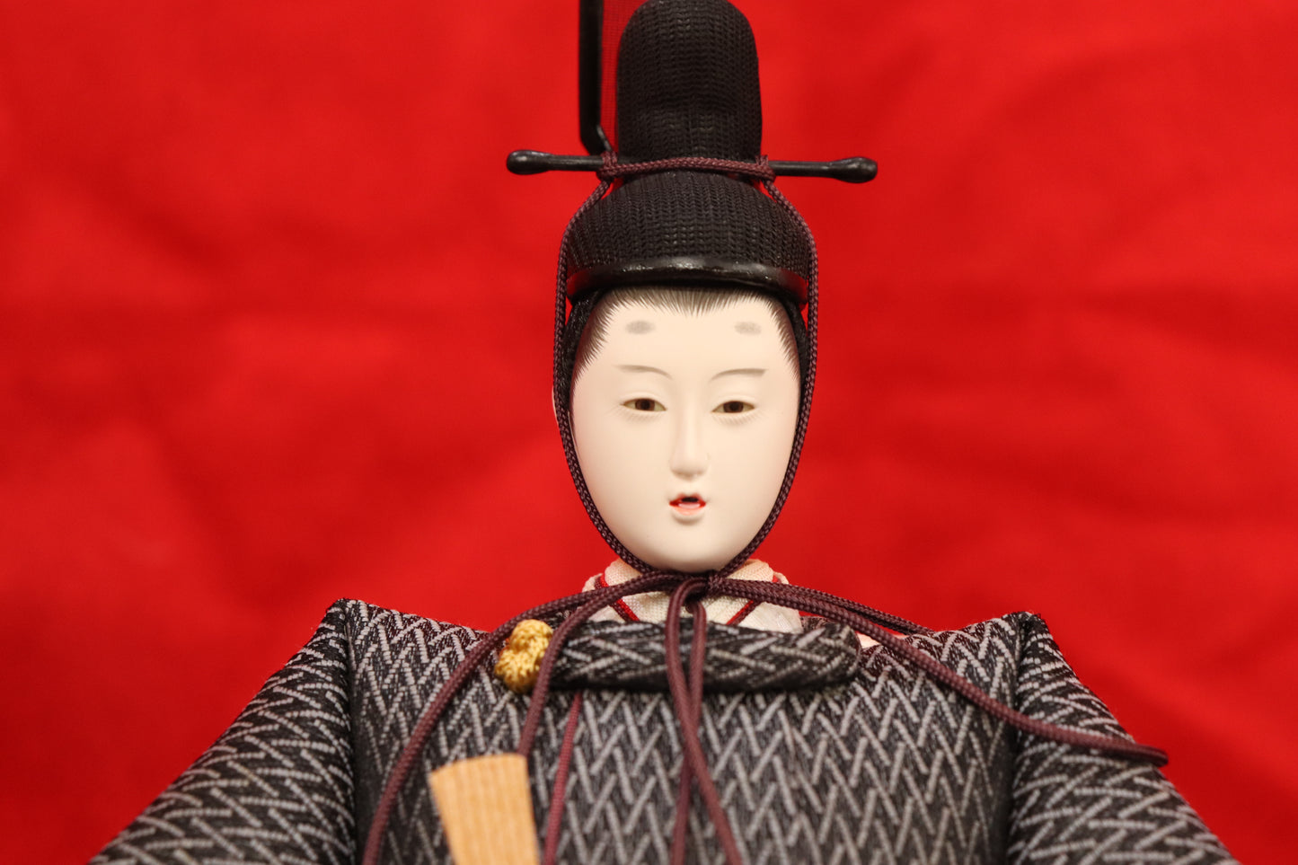 十五人飾り雛人形ガラスケース(58cmx40cmx55cm)