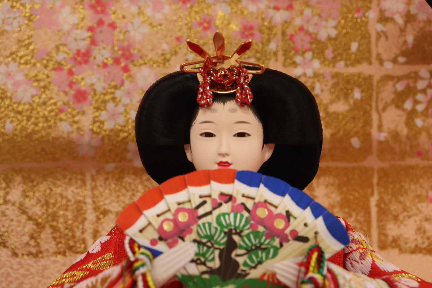 五人飾り雛人形アクリルケース (53cmx33cmx40cm)