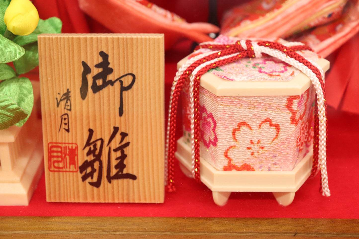 五人飾り雛人形アクリルケース (53cmx33cmx40cm)