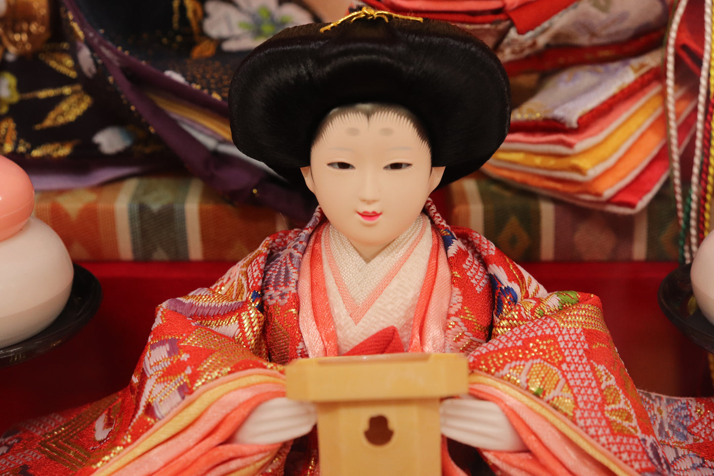 五人飾り雛人形アクリルケース (53cmx33cmx40cm)