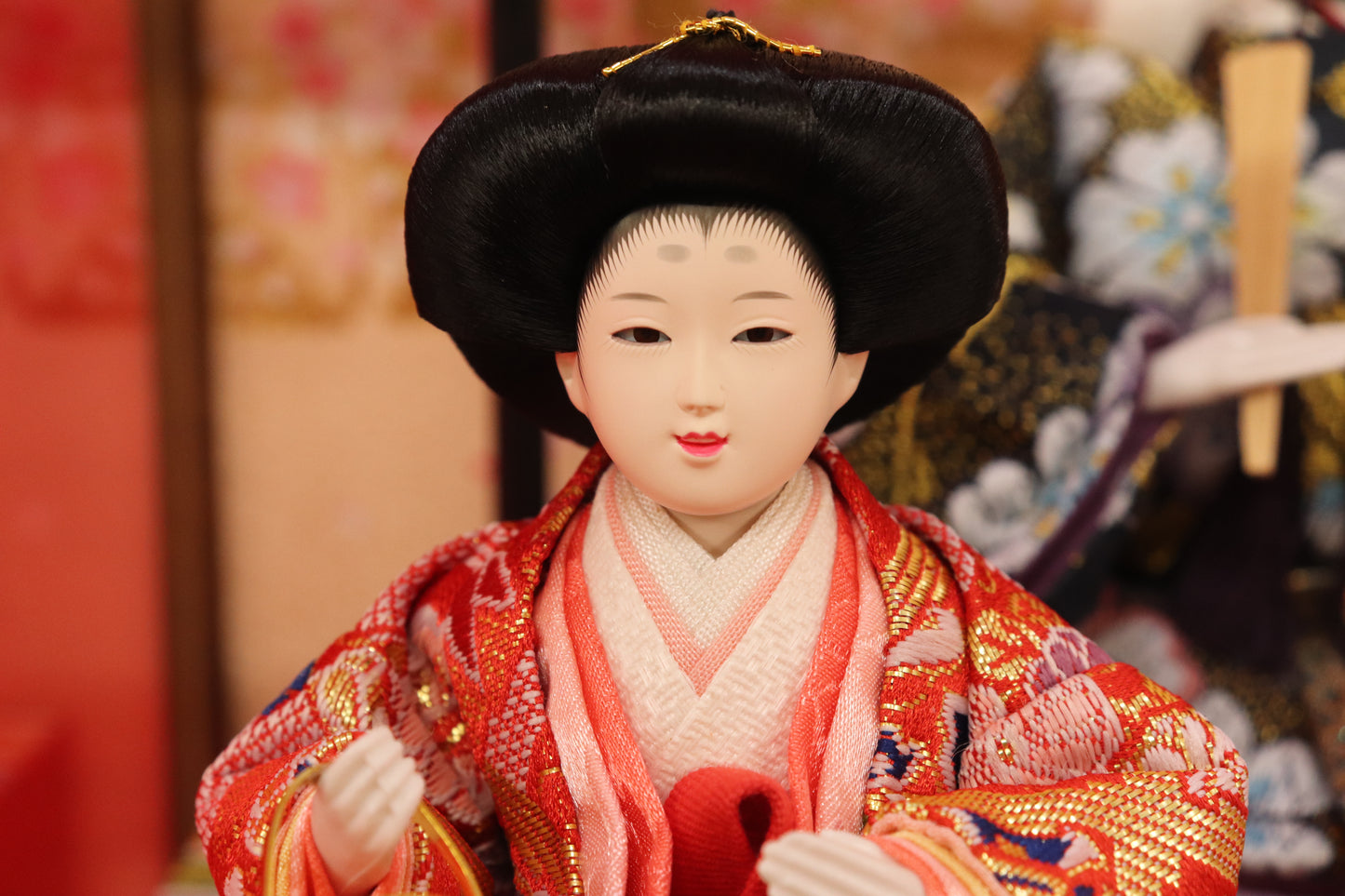 五人飾り雛人形アクリルケース (53cmx33cmx40cm)