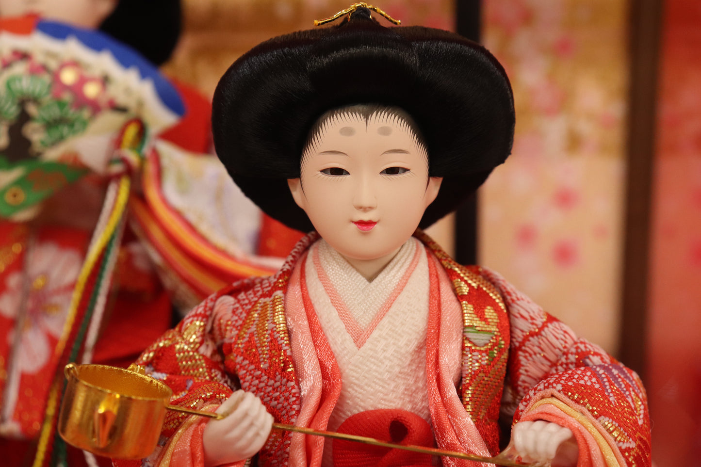 五人飾り雛人形アクリルケース (53cmx33cmx40cm)