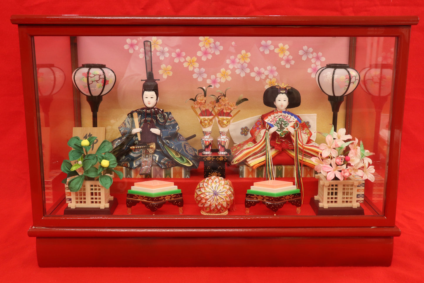 雛人形ガラスケース(55cmx28cmx37cm)