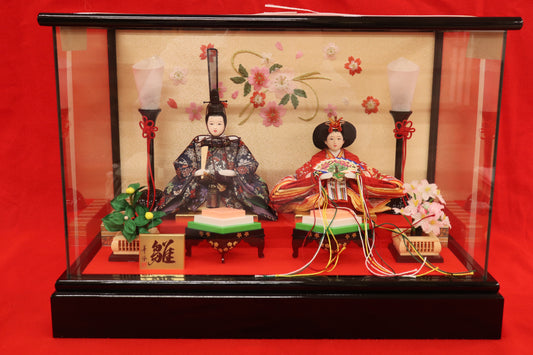 雛人形ガラスケース (46cmx26cmx23cm)