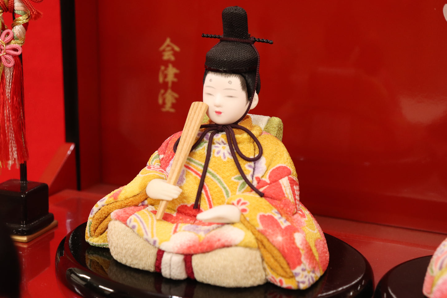 収納五人木目込み飾り雛人形（38×30×45cm）