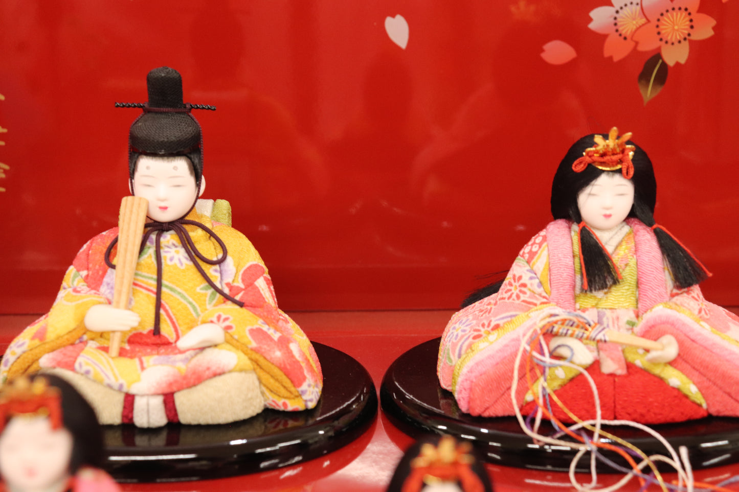 収納五人木目込み飾り雛人形（38×30×45cm）