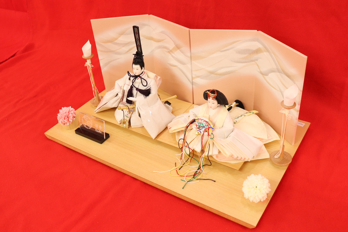 親王飾り雛人形セット （55×33×23cm）