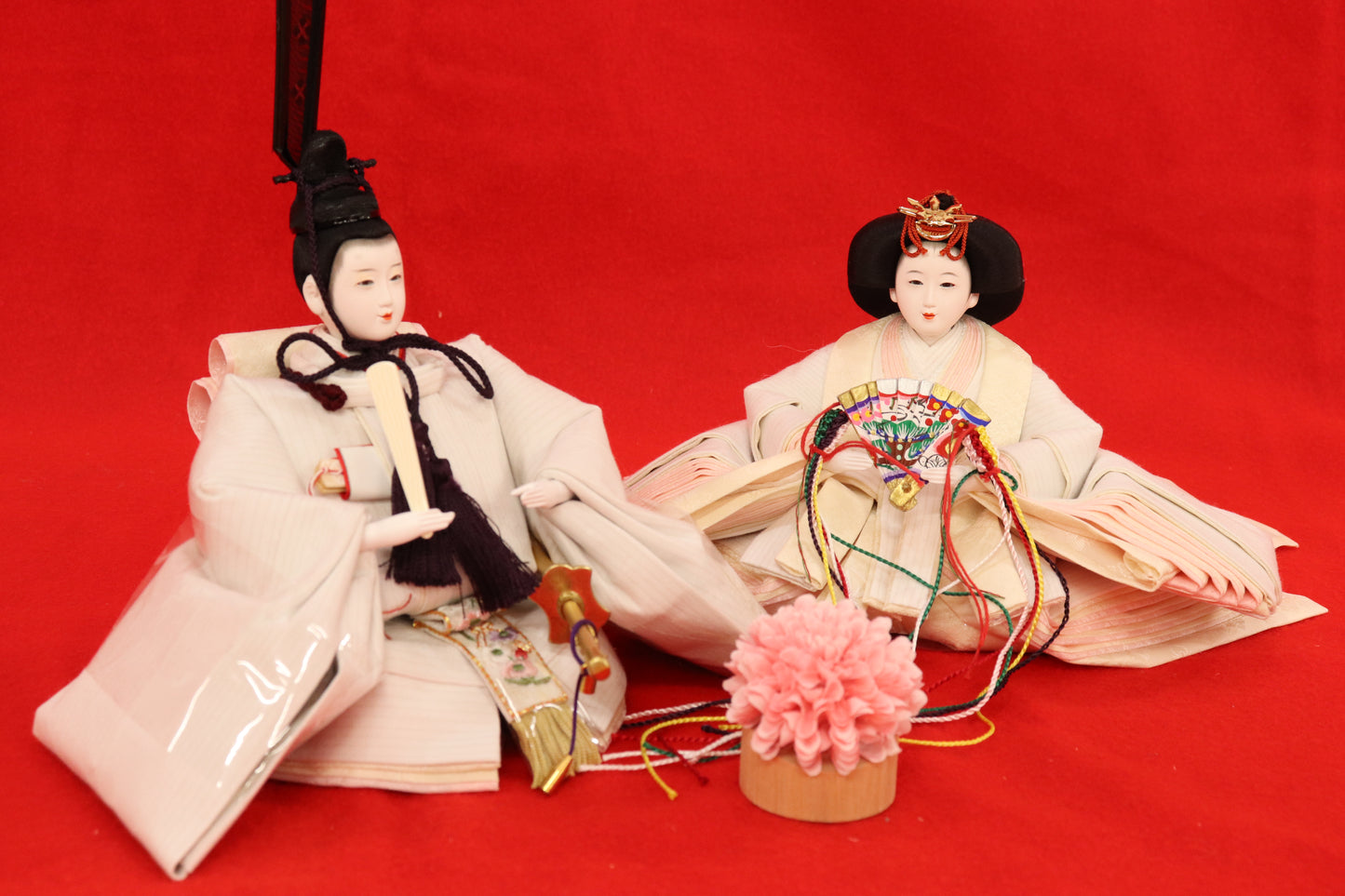 親王飾り雛人形セット （55×33×23cm）