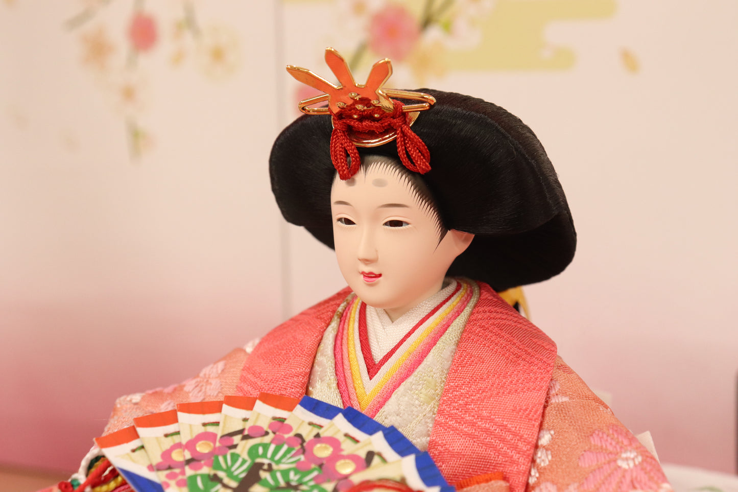 親王飾り雛人形セット (52cm×30cm×23cm)