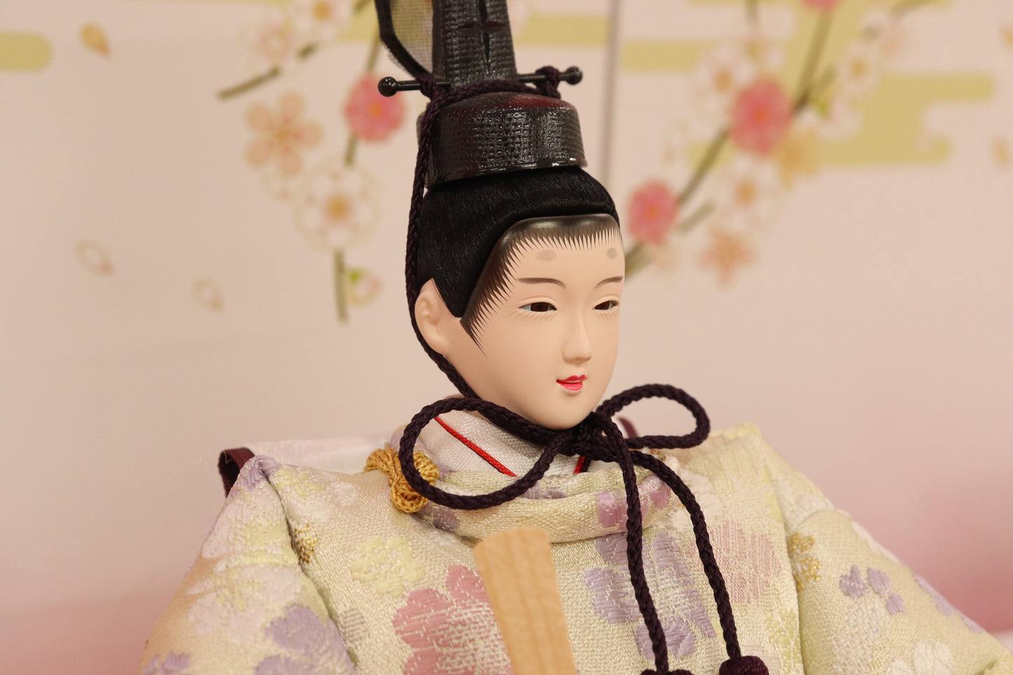 親王飾り雛人形セット (52cm×30cm×23cm)