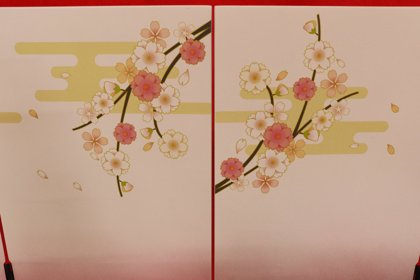 親王飾り雛人形セット (52cm×30cm×23cm)