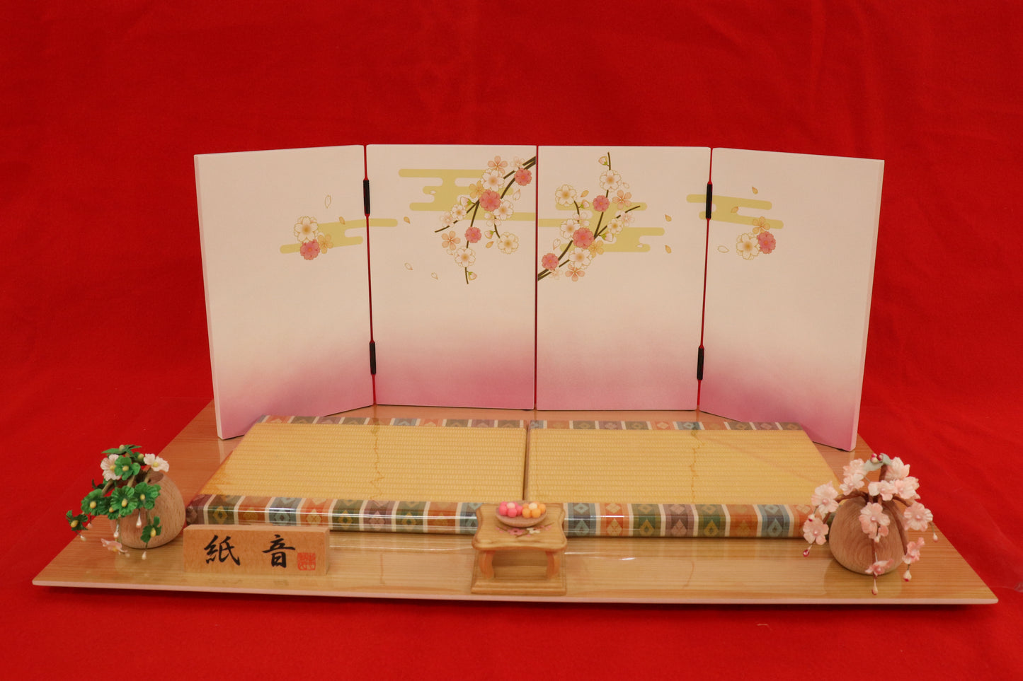 親王飾り雛人形セット (52cm×30cm×23cm)