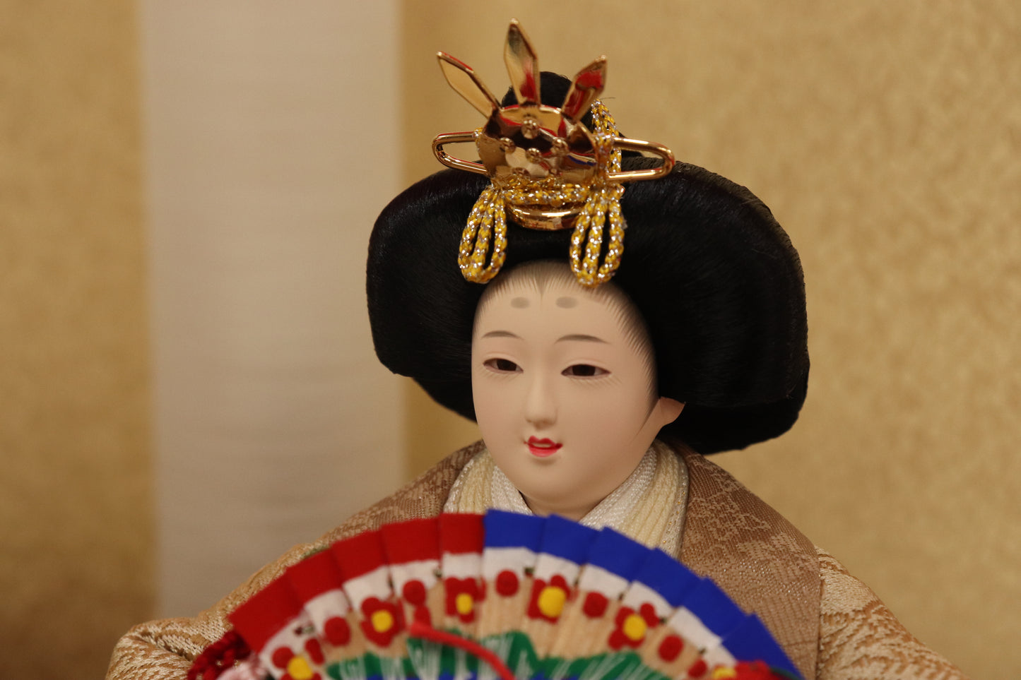 収納親王飾り雛人形セット（43cm×31cm×42cm）