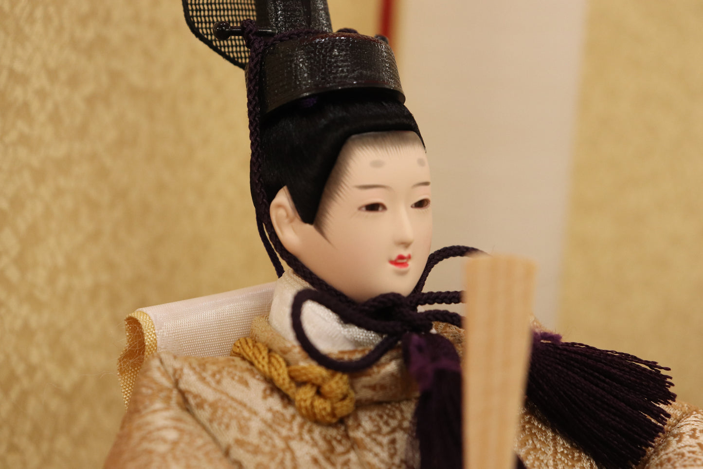 収納親王飾り雛人形セット（43cm×31cm×42cm）