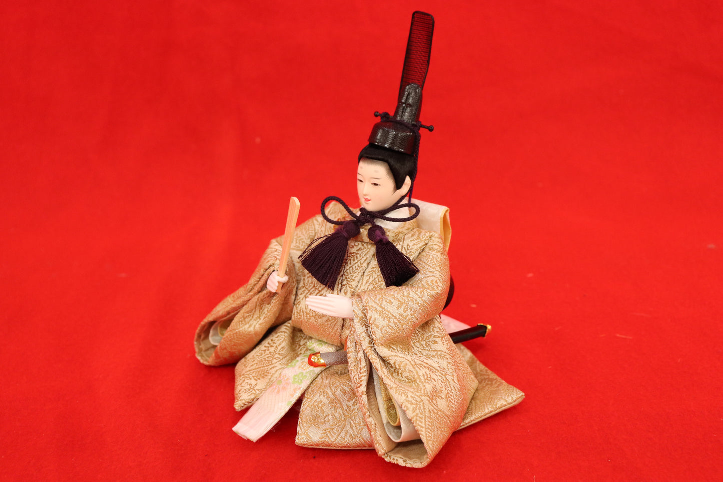 収納親王飾り雛人形セット（43cm×31cm×42cm）