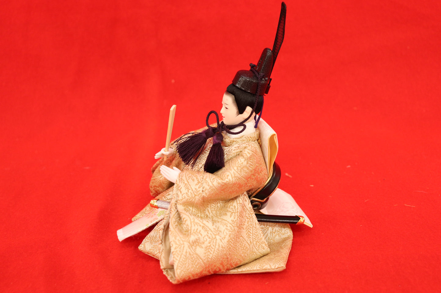 収納親王飾り雛人形セット（43cm×31cm×42cm）