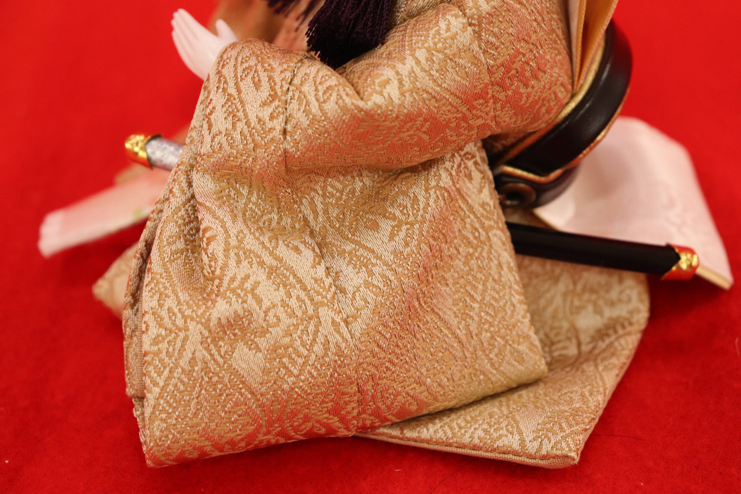 収納親王飾り雛人形セット（43cm×31cm×42cm）