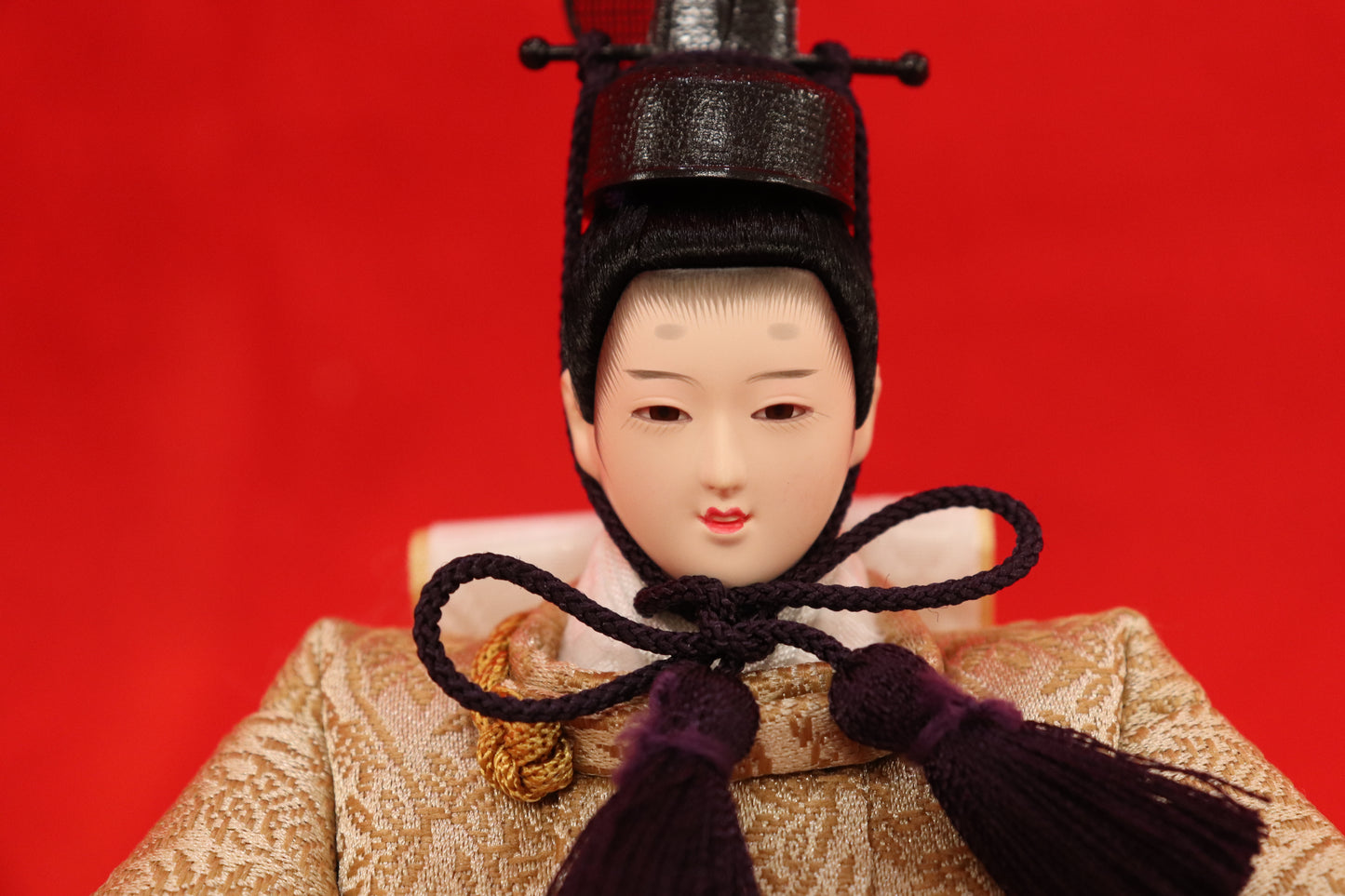 収納親王飾り雛人形セット（43cm×31cm×42cm）