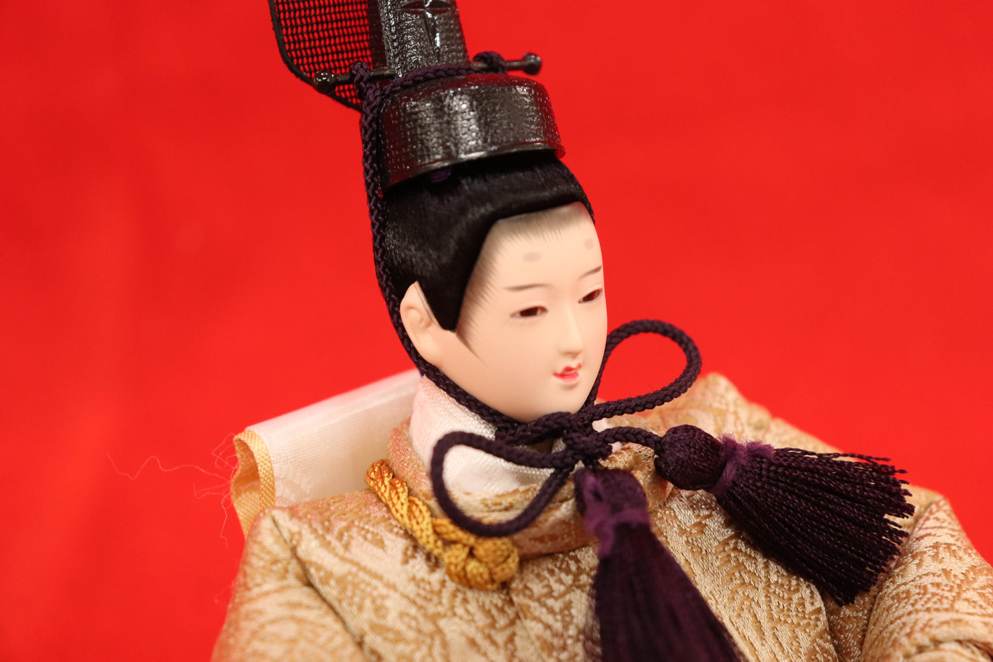 収納親王飾り雛人形セット（43cm×31cm×42cm）