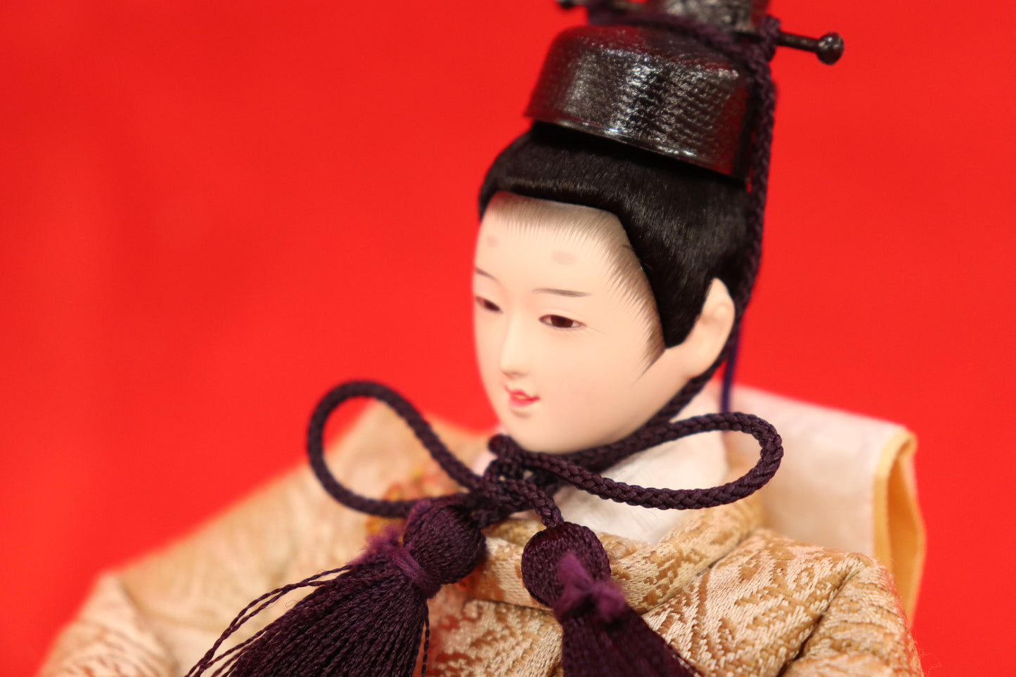 収納親王飾り雛人形セット（43cm×31cm×42cm）