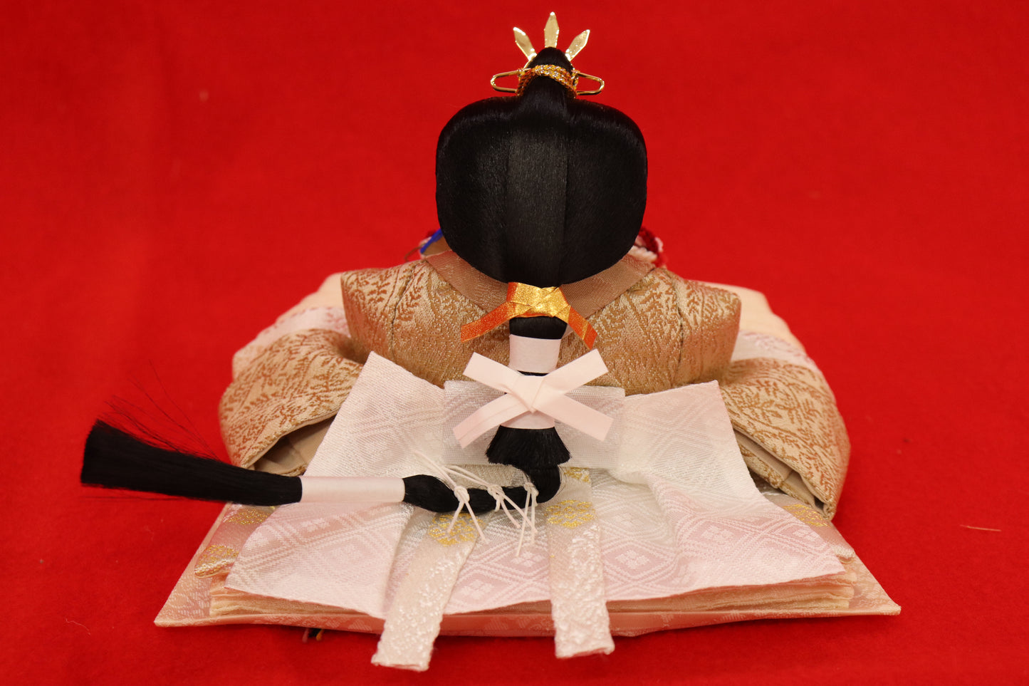 収納親王飾り雛人形セット（43cm×31cm×42cm）