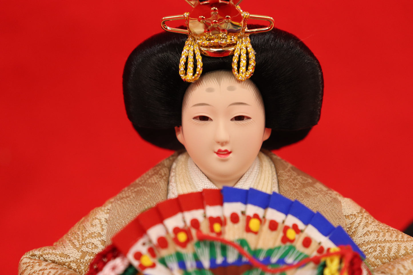 収納親王飾り雛人形セット（43cm×31cm×42cm）