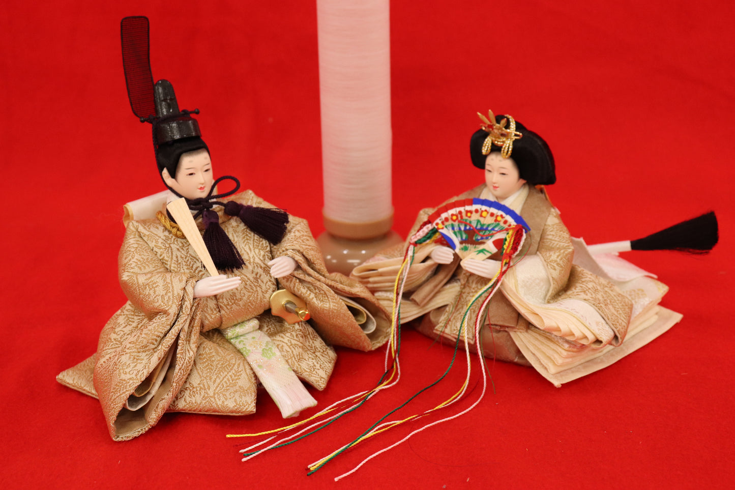 収納親王飾り雛人形セット（43cm×31cm×42cm）